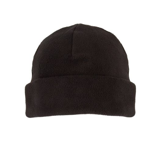 Recycelte Mütze aus Mikrofleece mit Umschlag