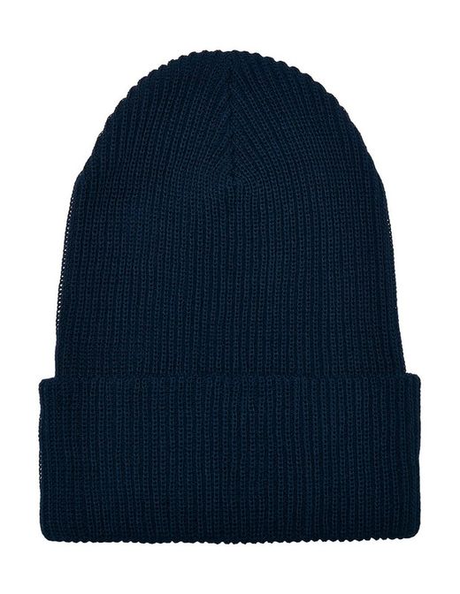 Gorro punto canalé de hilo reciclado