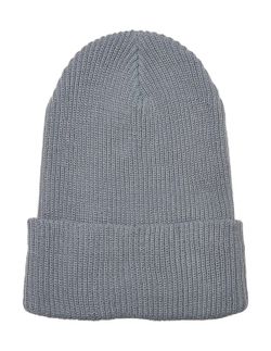 Gorro punto canalé de hilo reciclado