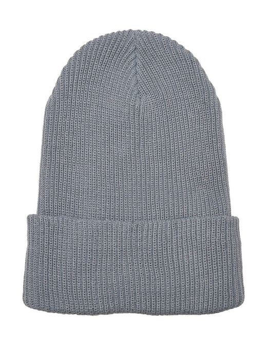 Gorro punto canalé de hilo reciclado