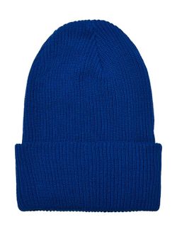 Gorro punto canalé de hilo reciclado