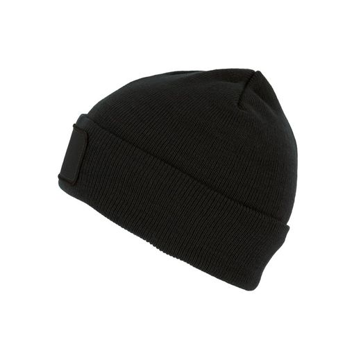 Gorro reciclado con parche y forro Thinsulate