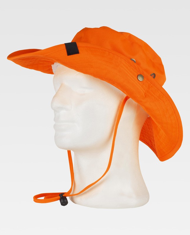aterrizaje Baño pecador Gorro tipo safari de color Naranja A.V. — Maxport Vestuario Laboral