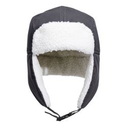 Gorro Trapper con forro Sherpa Negro