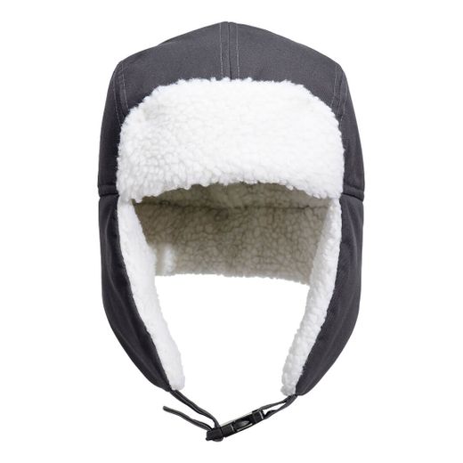 Gorro Trapper con forro Sherpa Negro