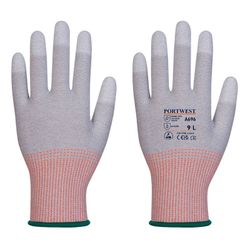 Guante anti-corte con puntas cubiertas PU 12 und.