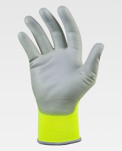 Guante de color Amarillo Flúor+Gris | Protección
