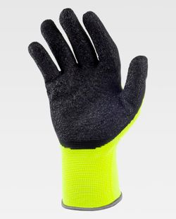 Guante de color Amarillo Flúor+Negro | PROTECCIÓN