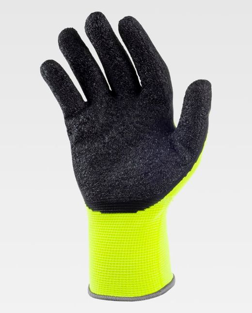 Guante de color Amarillo Flúor+Negro | PROTECCIÓN