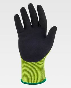 Guante de color Amarillo Flúor+Negro | PROTECCIÓN