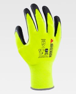 Guante de color Amarillo Flúor+Negro | PROTECCIÓN