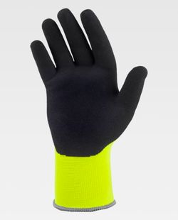 Guante de color Amarillo Flúor+Negro | PROTECCIÓN