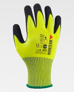 Guante de color Amarillo Flúor+Negro | PROTECCIÓN