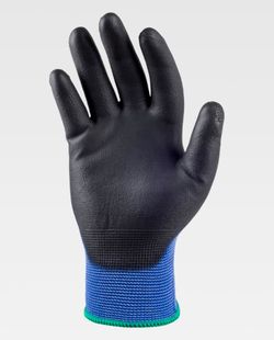 Guante de color Azulina+Negro | Protección