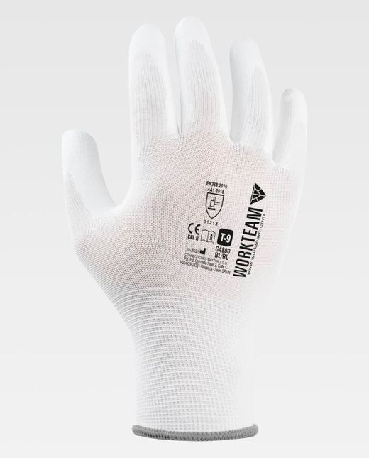 Guante de color Blanco+Blanco | PROTECCIÓN