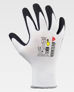 Guante de color Blanco+Negro | PROTECCIÓN