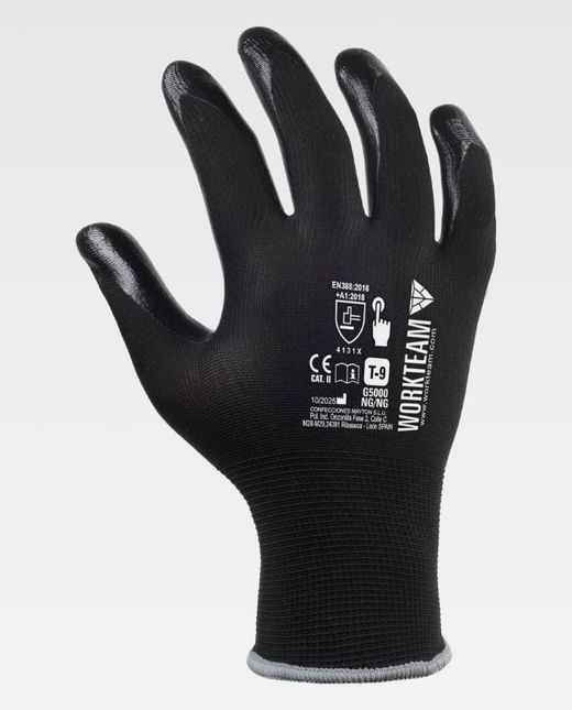 Guante de color Negro+Negro | PROTECCIÓN