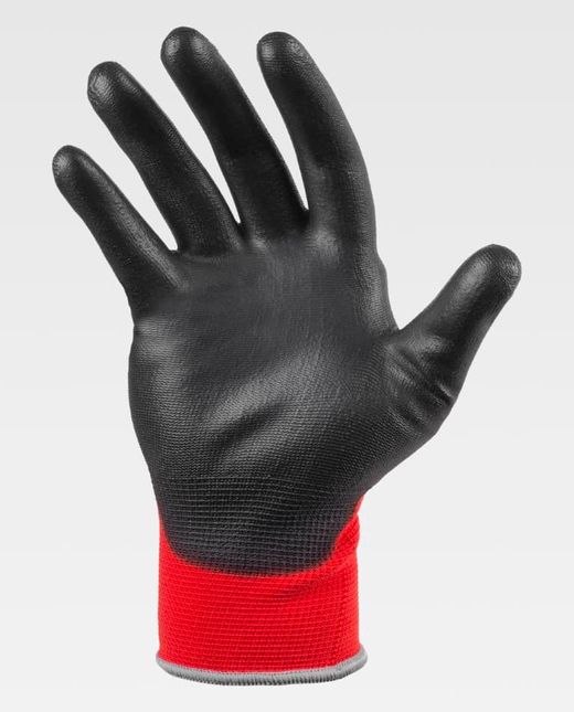 Guante de color Rojo+Negro | Protección