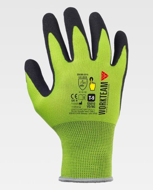 Guante de color Verde+Negro | PROTECCIÓN