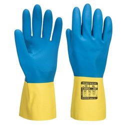 Guante de látex de doble capa