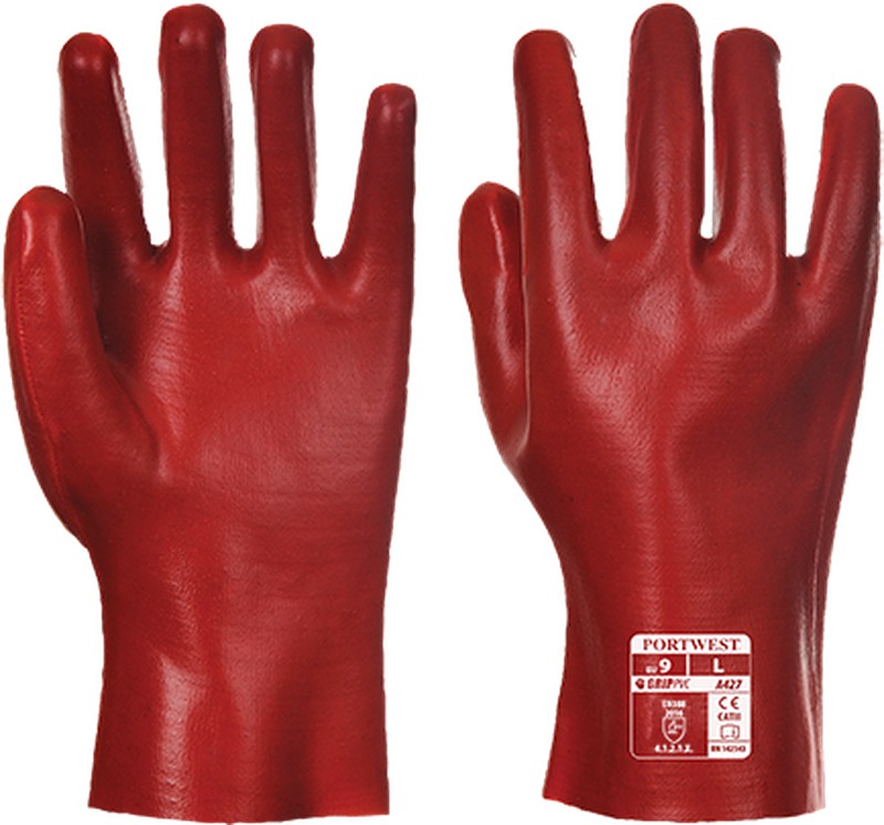 Gants PVC rouge (45 cm) - A445 - PORTWEST