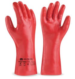 Guante Pvc Rojo 27 Cms.