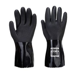 Guante químico de PVC ESD