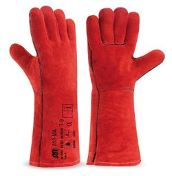 Guante Tipo Soldador X-Largo Rojizo