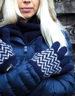 Handschuhe mit Thinsulate-Muster