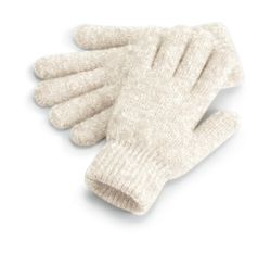 Guantes con puños en canalé