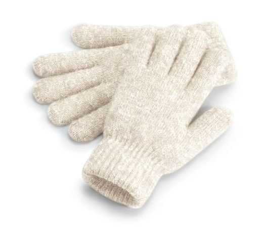 Guantes con puños en canalé