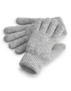 Guantes con puños en canalé