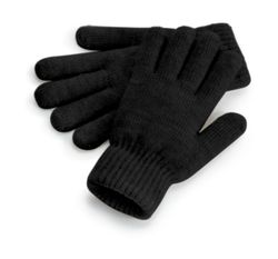Guantes con puños en canalé
