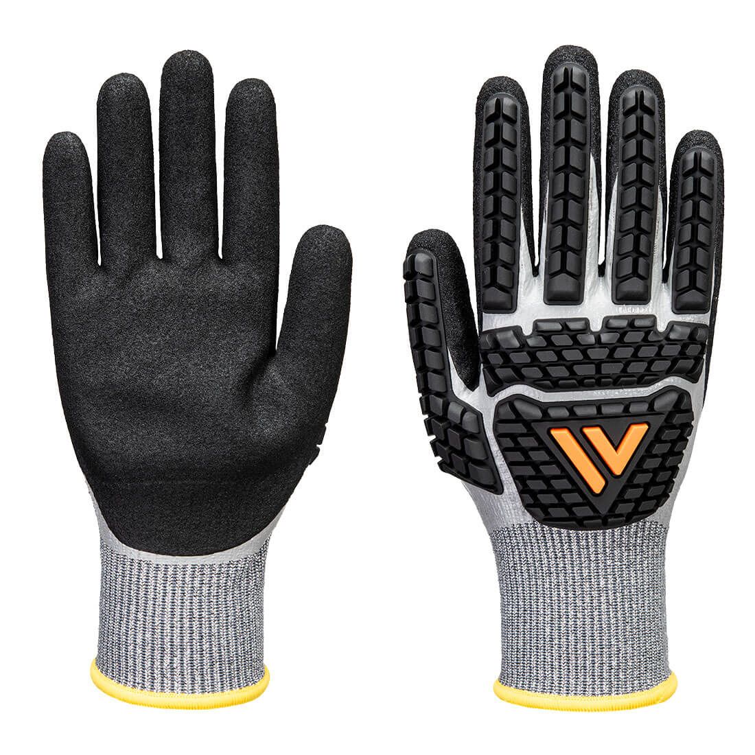 Guantes de impacto Impact F13 Nitrile Foam TPR Waterproof Glove Gris/Negro