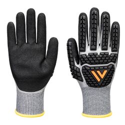 Guantes de impacto Impact F13 Nitrile Foam TPR Waterproof Glove Gris/Negro