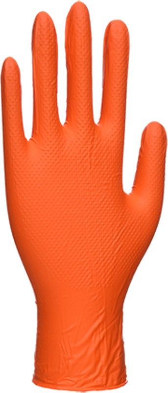 Luvas Descartáveis ​​Portwest cor Laranja HD