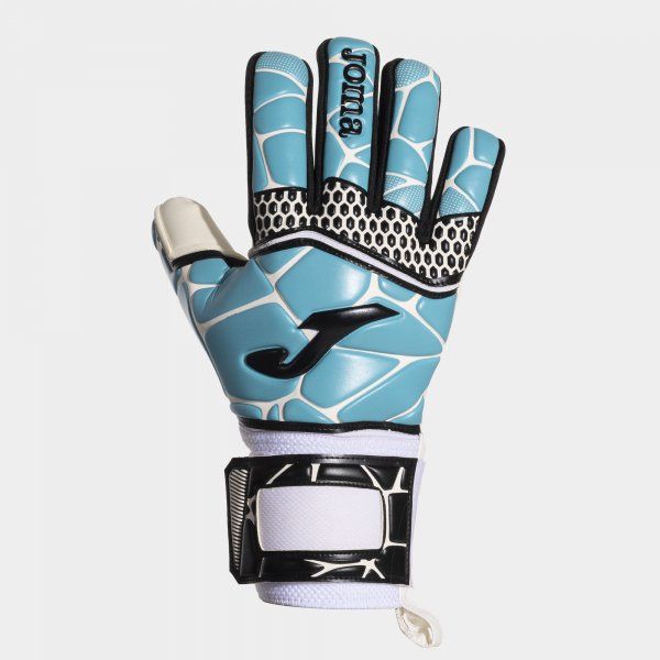 Gk- Pro Goalkeeper Gloves White Turquoise 10