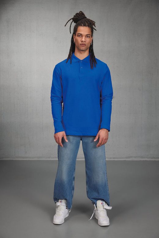 ID.001 Men's long-sleeved polo shirt