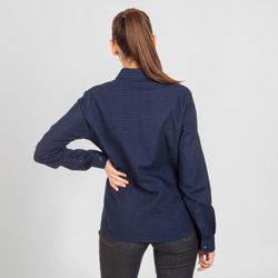 Camisa Mujer Fosca Indigo/Puntos