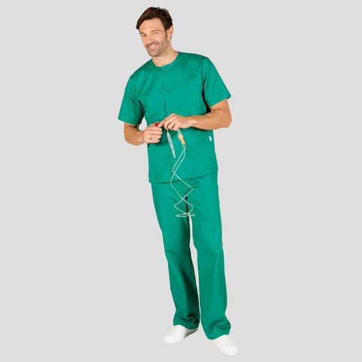Conjunto Unisex Abotonado Sarga Colores