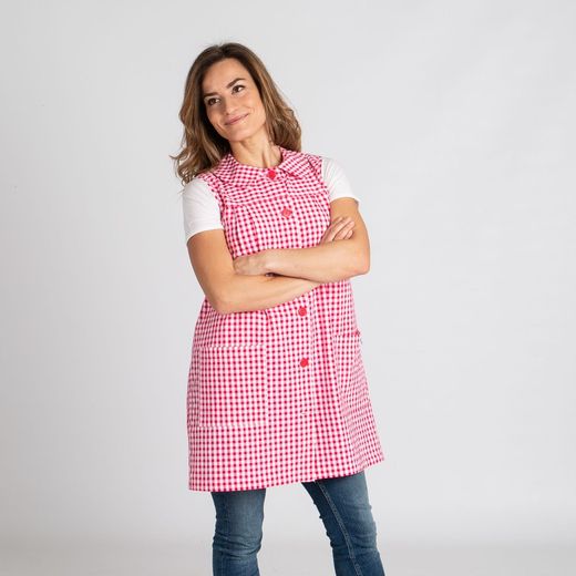 Bata Mujer S/Manga Adulto Vichy Bambula