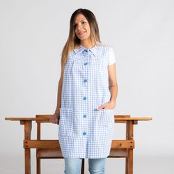 Bata Mujer S/Manga Adulto Vichy Bambula