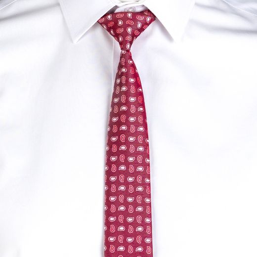 Corbata Con Nudo De Pala Estrecha Jacquard