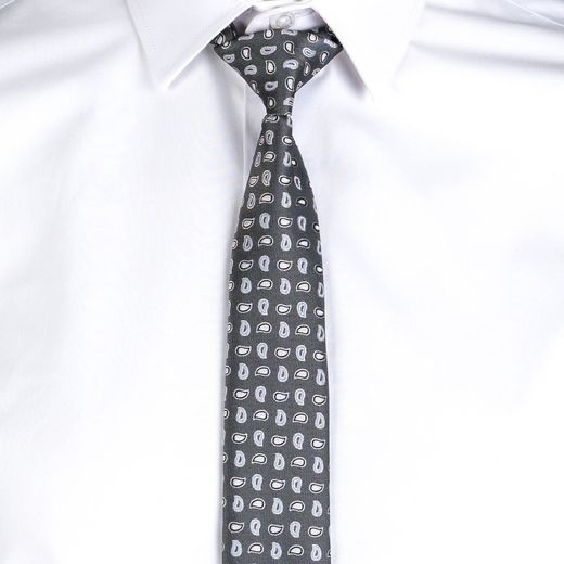 Corbata Con Nudo De Pala Estrecha Jacquard