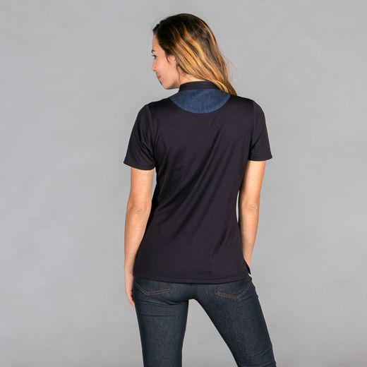 Polo Mujer Cuello Mao Tejano "Redline"
