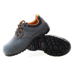 INCIO, zapato S1P de nobuck azul aireado