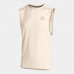 Indoor Gym Sleeveless Shirt Beige
