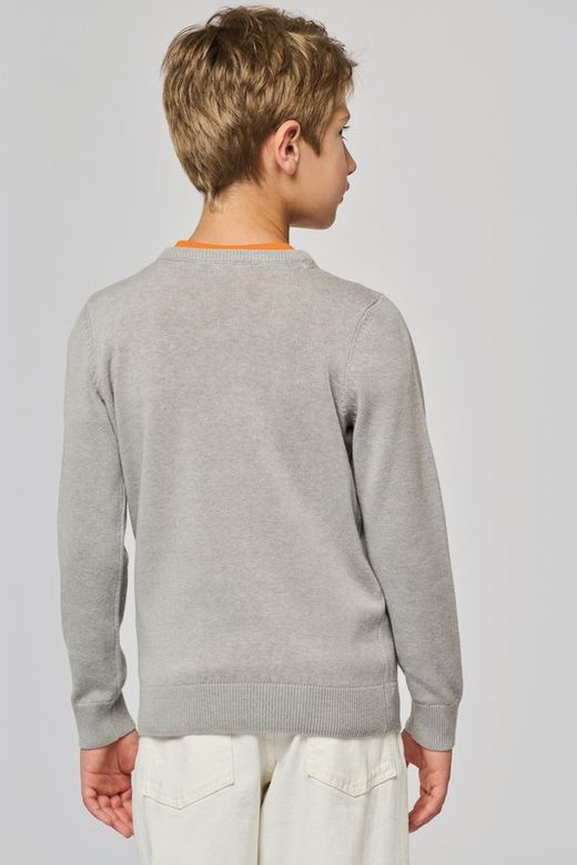 Kinder-Pullover mit V-Ausschnitt
