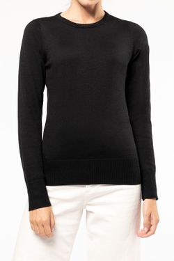 JERSEY CUELLO REDONDO MANGA LARGA MUJER