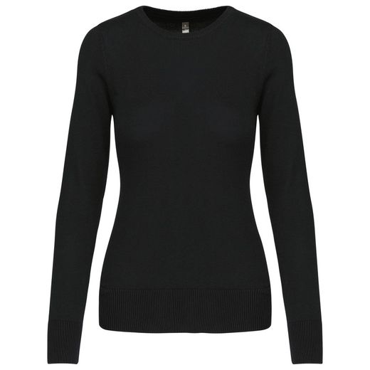 JERSEY CUELLO REDONDO MANGA LARGA MUJER